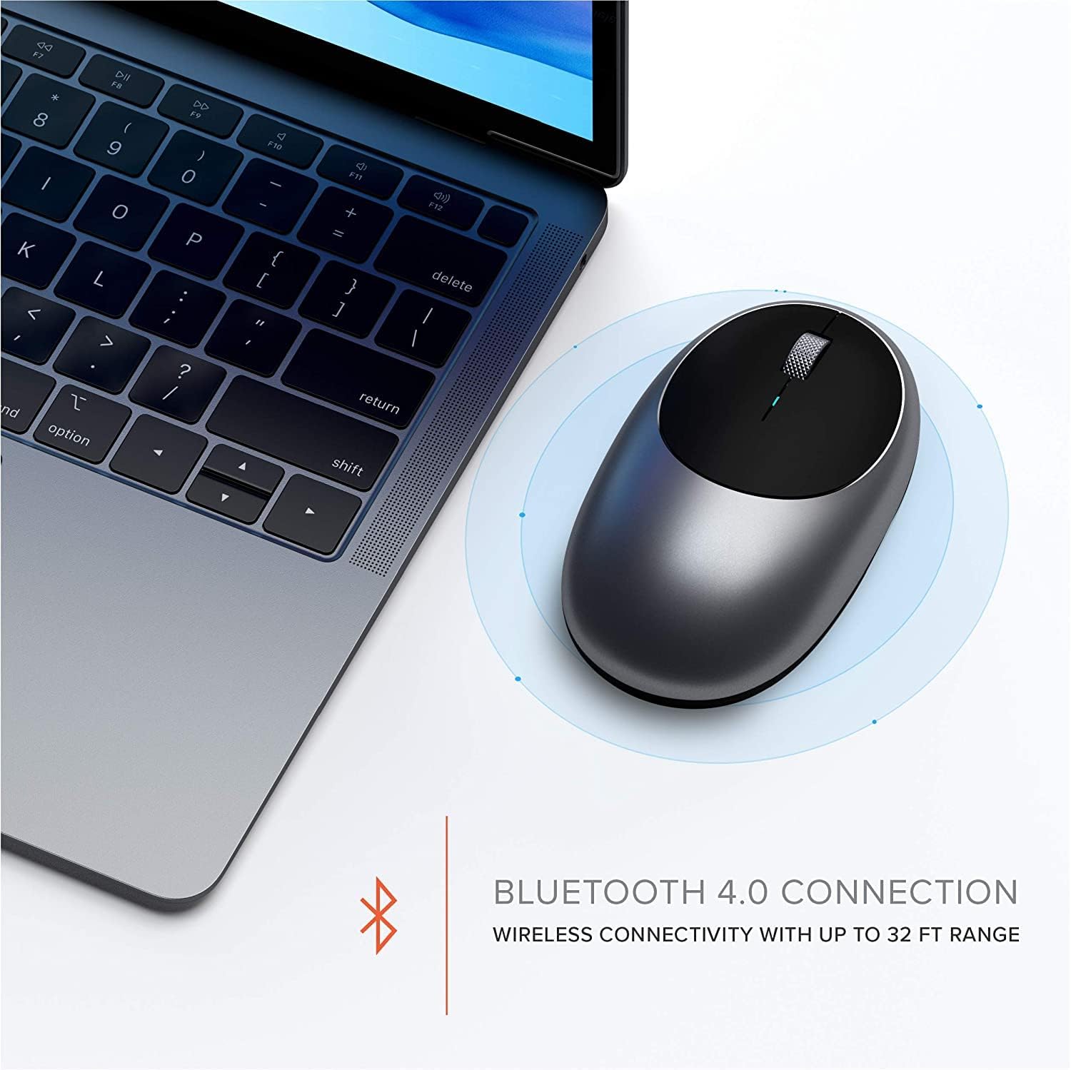 Satechi Slim X1 Bluetooth Backlit Keyboard & M1 Bluetooth Wireless Mouse - Rechargeable Type-C Port - Compatible with 2022 MacBook Pro/Air M2, 2021 MacBook Pro M1 Pro & Max, 2021 iMac, M1 Mac Mini
