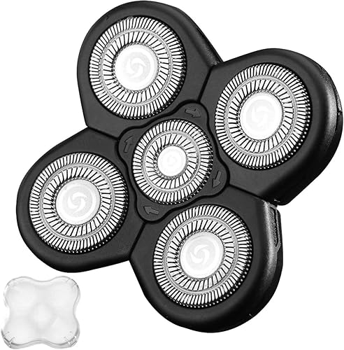 Miniatura 8 de Cabezal de afeitadora de 5 cuchillas para Freebird y Freedom, cabezales de repuesto para afeitadora eléctrica 5D para hombres calvos, 5 cabezales,