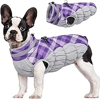 Vista 36 de FUAMEY - Abrigo para perro, tamaño mediano, color rosado, de piel sintética, impermeable, resistente al viento, reflectante, para clima frío