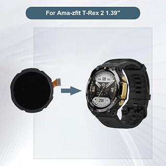 شاشة LCD رقمية متوافقة مع مجموعة شاشة LCD تعمل باللمس Amazfit T-Rex 2 مقاس 1.39 بوصة مع الأدوات