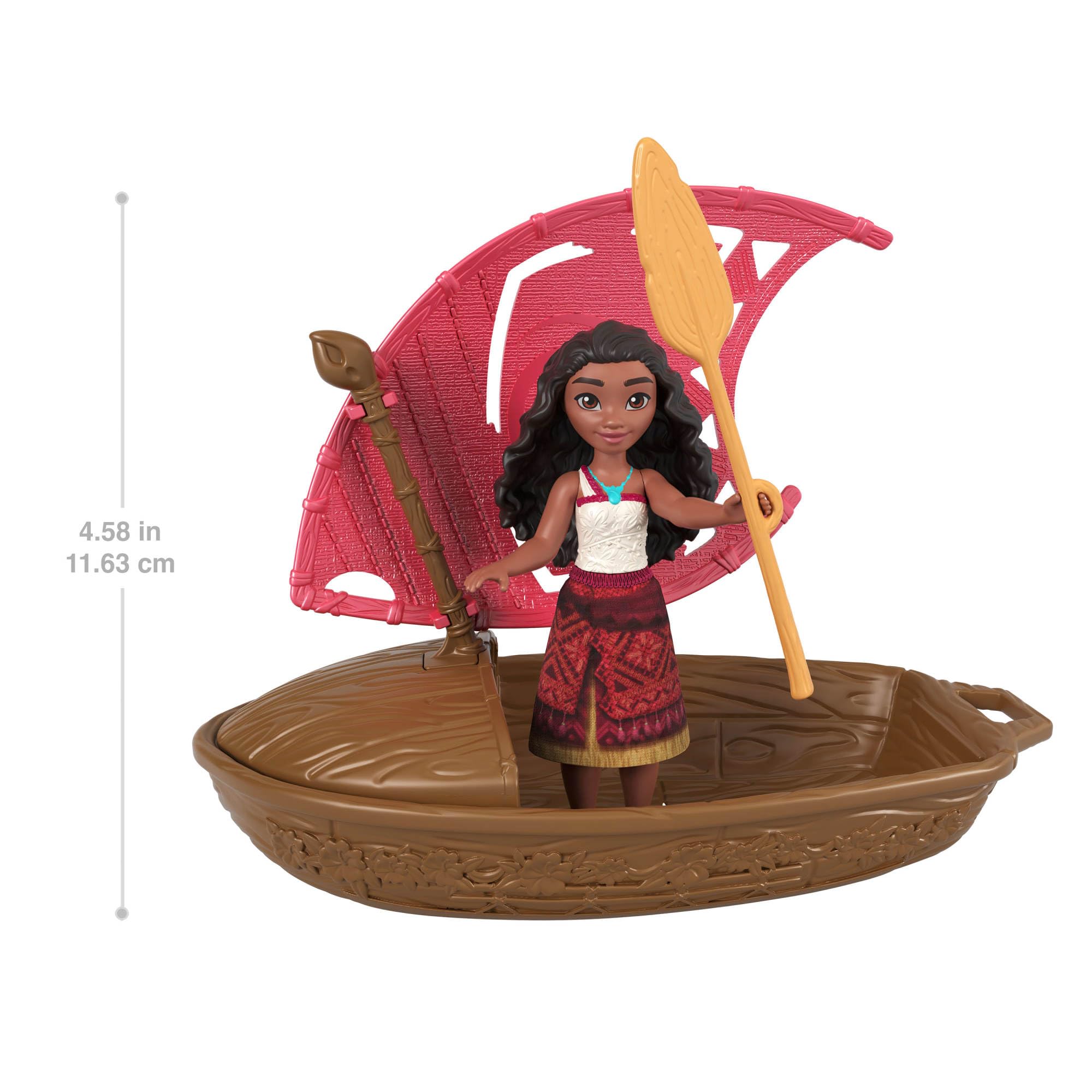 Mattel Disney Moana 2 Wayfinder Wonders Toy Set including Surprise Small Doll, Canoe & Accessory - Image 4