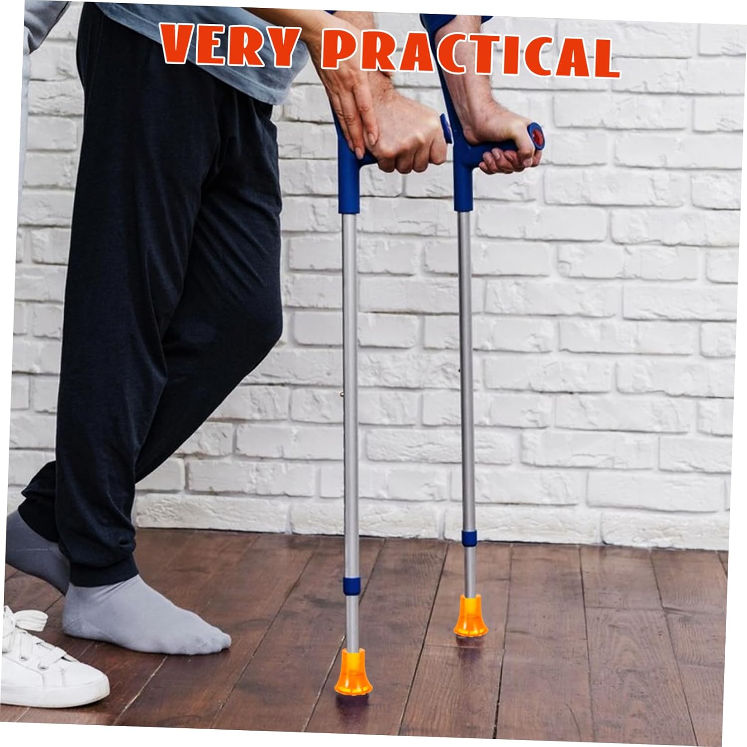 Ipetboom 4pcs Crutch Tips for Walking Sticks Cane Foot Pads Lightweight and Walking Aid Accessories for Hiking and Trekking Safety