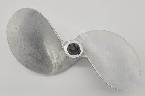 Miniatura 6 de SANAR Aluminum Propeller for Longtail Mud Motor Long Tail Boat - Keyed Tapered Shaft