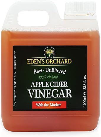 Apple Cider Vinegar with the Mother - Raw and Unfiltered - 1 Litre Jerry Can - 35.2 fl. oz. - 1000ml