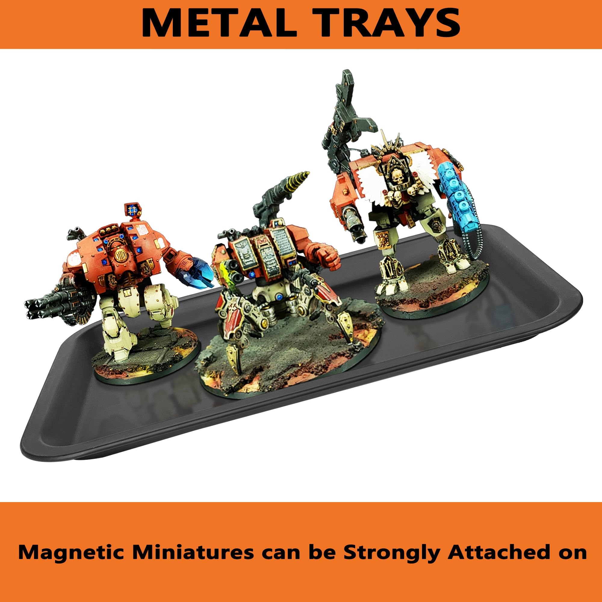 Estuche de almacenamiento en miniatura para coleccionables, estuche de transporte en miniatura de madera con 5 bandejas de metal, estuche de transporte en miniatura, color negro