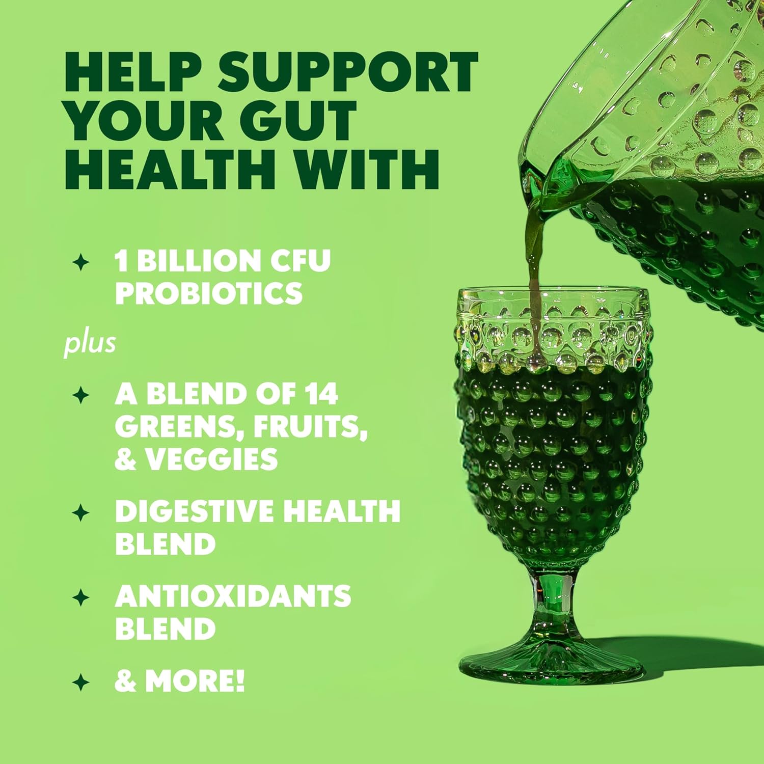 Amazing Grass Greens Blend Superfood: Super Greens Powder Smoothie Mix with Spirulina, Chlorella, Beet Root Powder, Digestive Enzymes, Prebiotics & Probiotics, Original, 15 Servings (Packaging May Vary) - Image 5