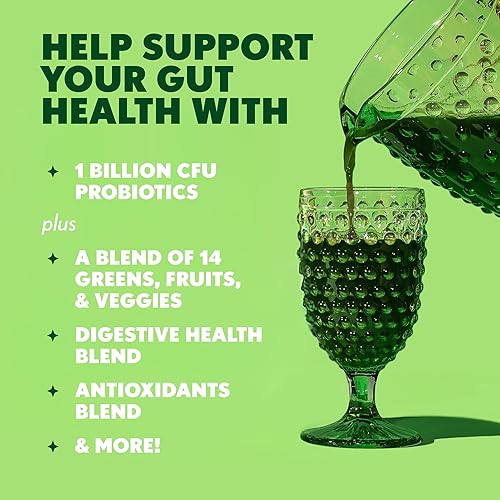 Miniatura 5 de Amazing Grass Greens Blend Superfood - Polvo de vegetales con espirulina, clorella, raíz de remolacha, enzimas digestivas, prebióticos