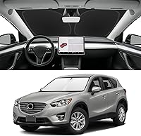 Vista 161 de Parasol de parabrisas de ajuste personalizado para Nissan Titan 2017-2024, bloquea los rayos UV y el calor, parasol de ventana delantera, fácil