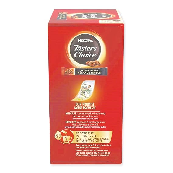 Nescafe Instant Coffee Packets, Taster's Choice Light Roast, 1.7 g Singles (Pack of 80)