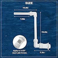 Vista 3 de Pool Fountain for Inground Swimming Pool Adjustable Pool Fountains for Above Ground Pools Waterfall Fountain Kit Water Fun Sprinklers Fits Most 1.5