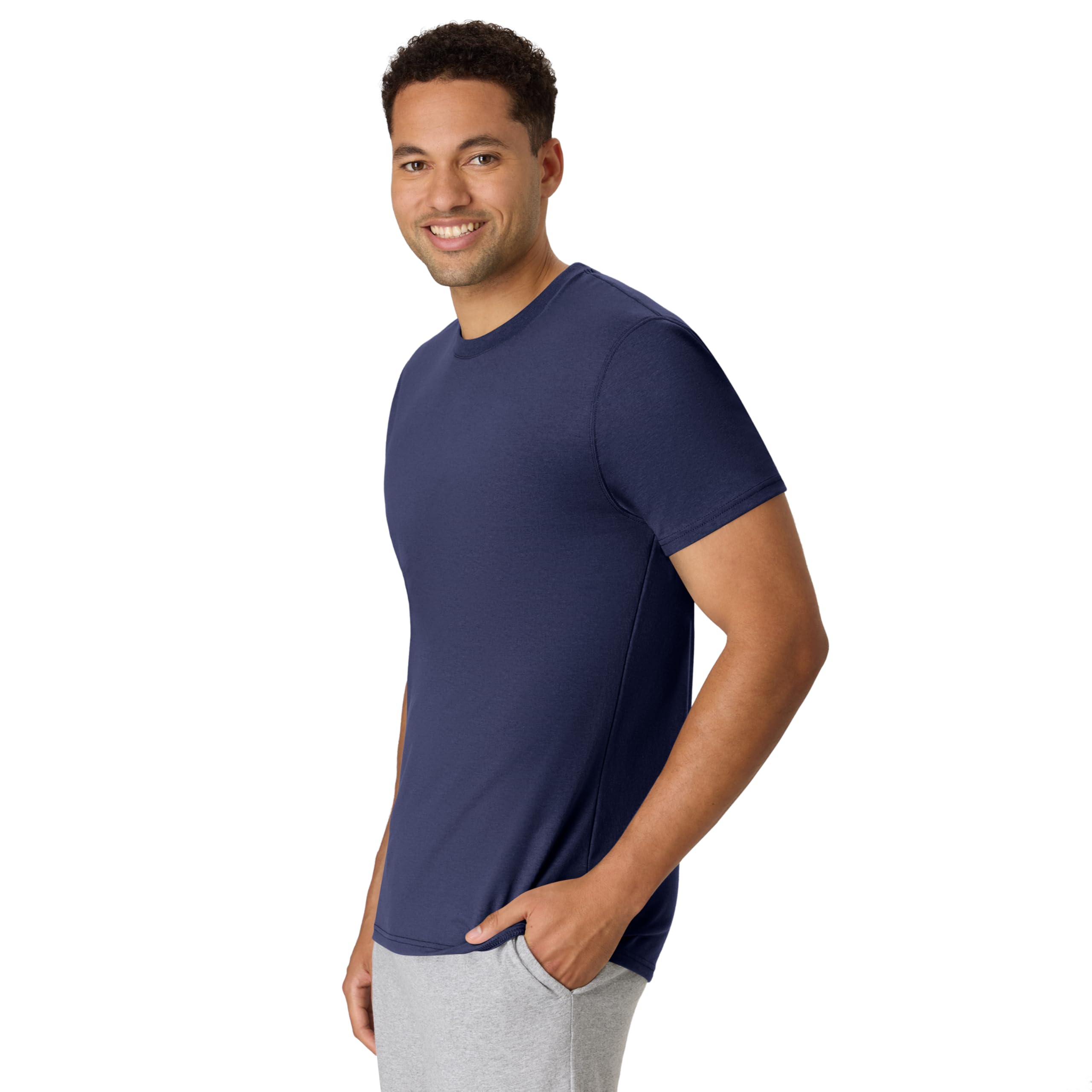 Hanes Koszulka Mężczyźni Originals Tri-blend Tall T-shirt, Lightweight Tee, Big & Tall Sizes (1 w zestawie)
