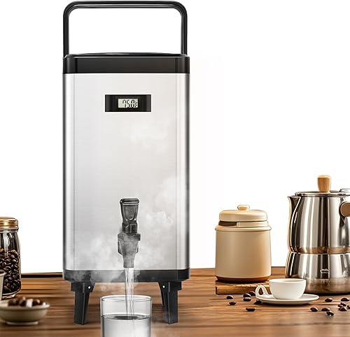 Dispensador de bebidas aislado para mantener caliente y frío, dispensador de bebidas de 12 L3.2 galones con grifo para té, café, jugo y bebida helada