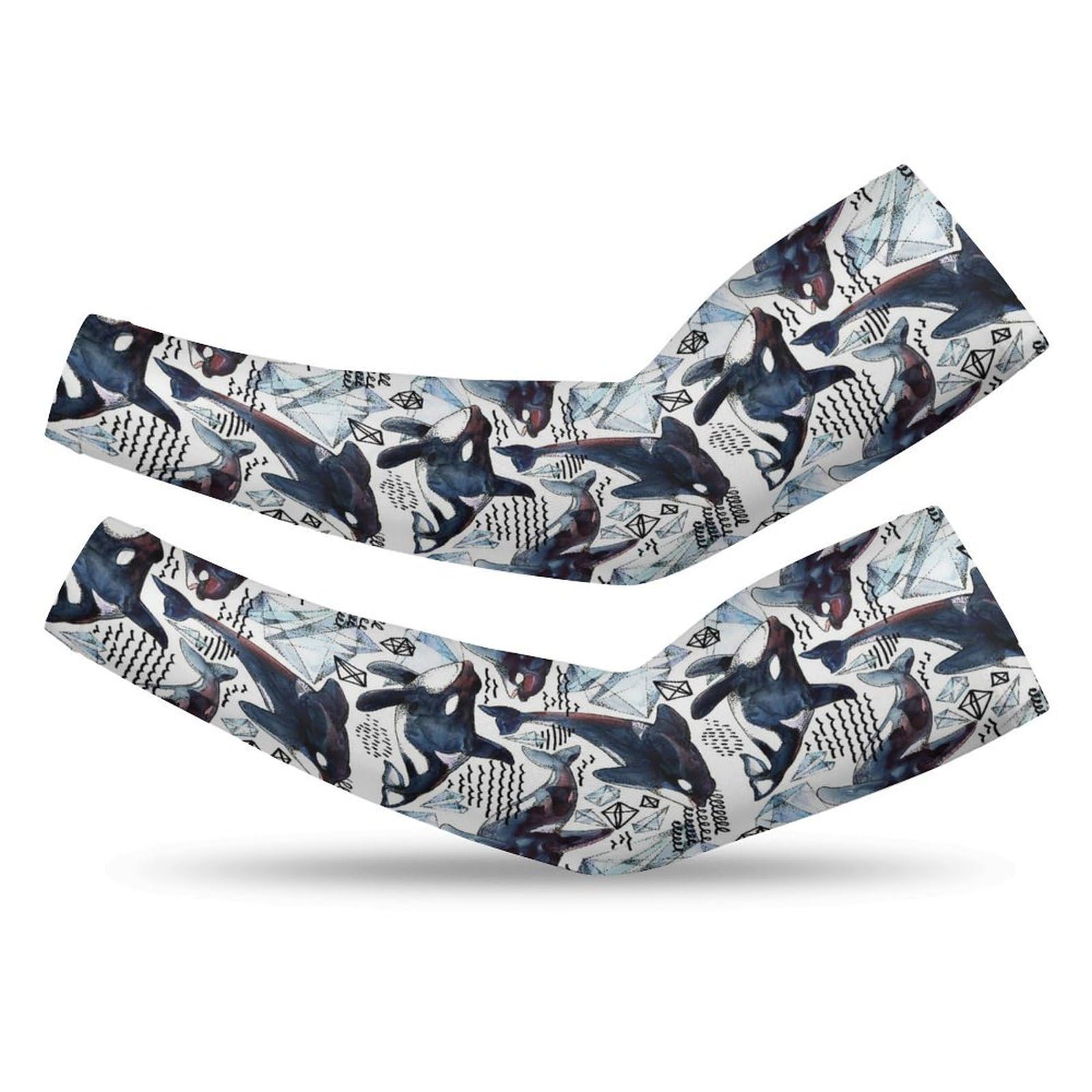 Men & Women Cooling Arm Sleeves Fast Dry Arm Cover Sun Sleeves