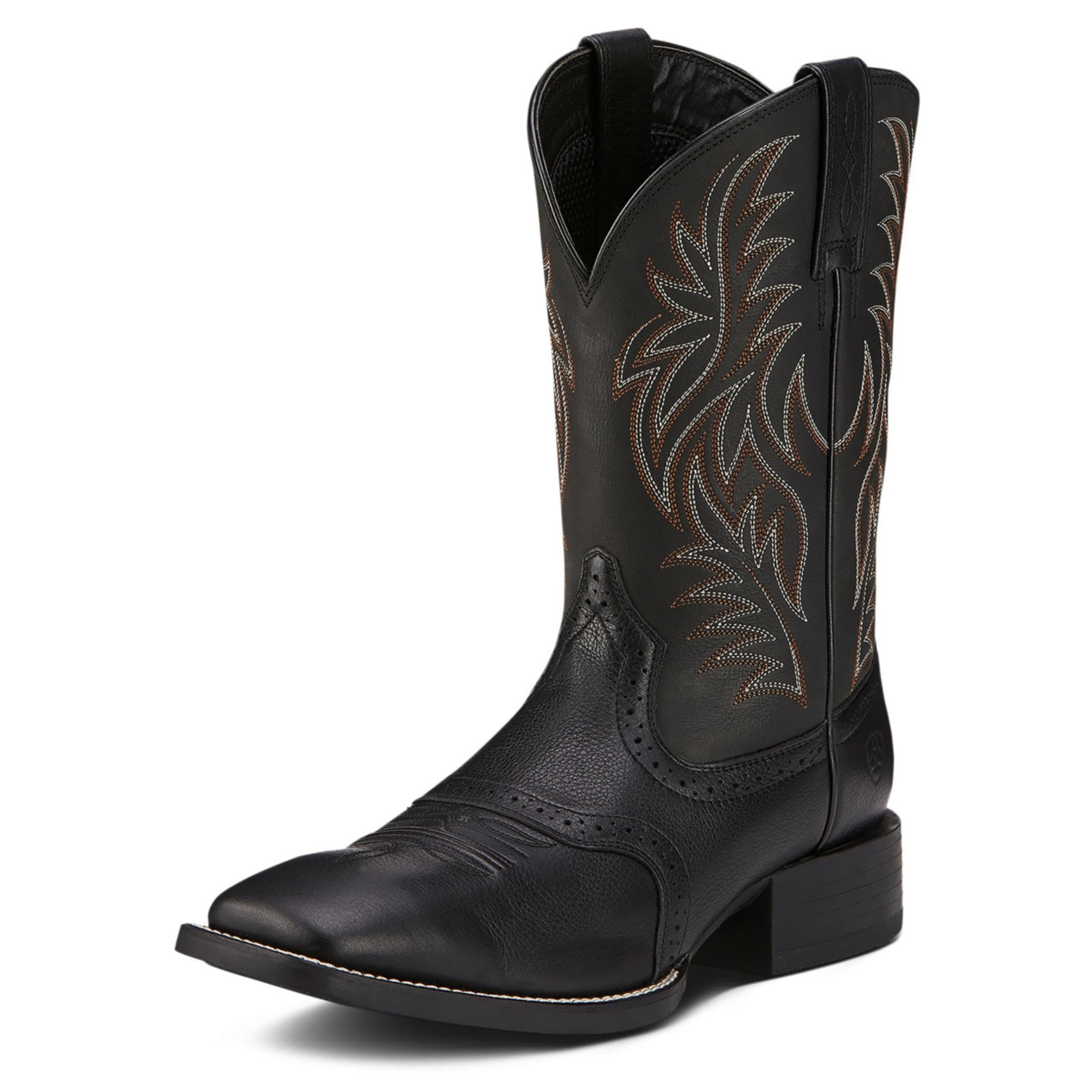 Men s Sport Wide Square-Toe Western Cowboy Boot