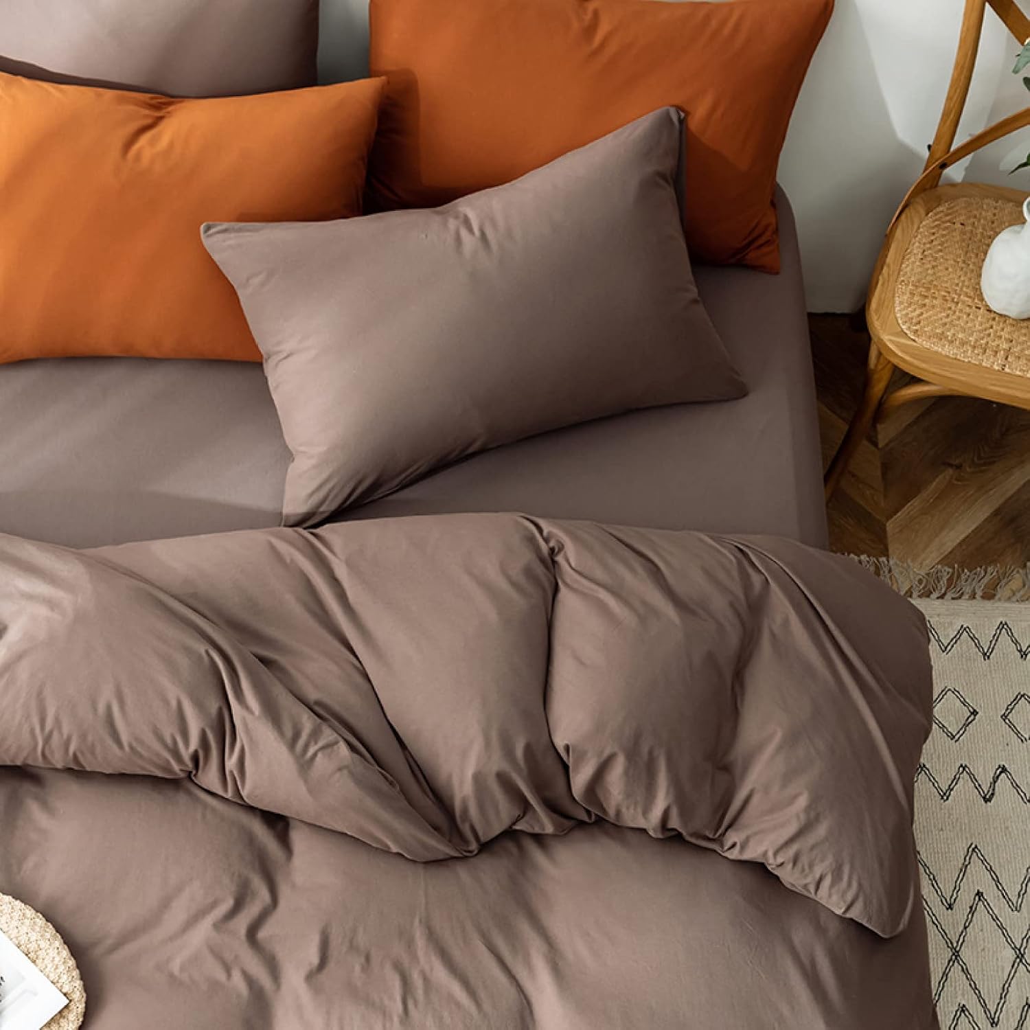 Single Duvet Cover Comforter Cover Duvet Cover Comforter Bedding Plain Casual Stylish (Style M16 G220x240)