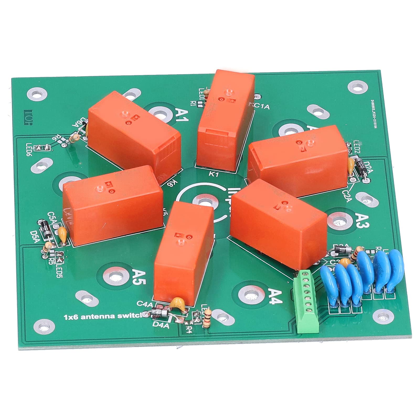 Módulo de conmutador de antena 6: 1, componente de producto terminado remoto coaxial 1.8MHz-60MHz SO-239