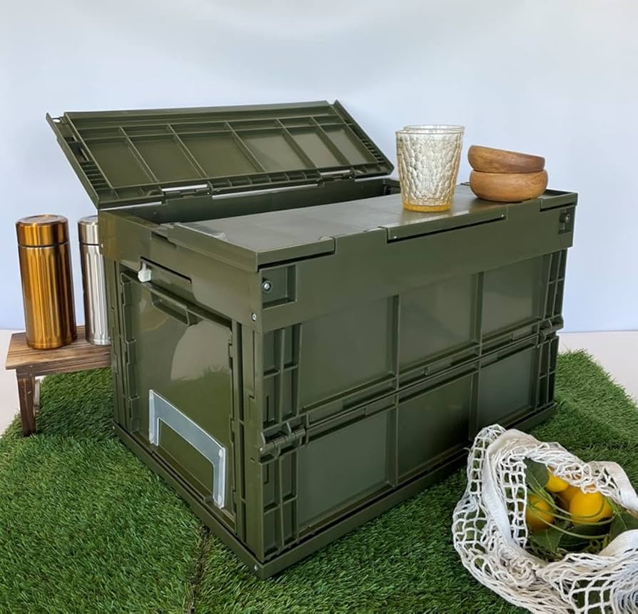 専用松本産業 折りたたみコンテナ 50L フタ付き 1面扉付き 窓付き4個セット Amazon.co.jp: 松本産業 折りたたみコンテナ 50L (ブラック