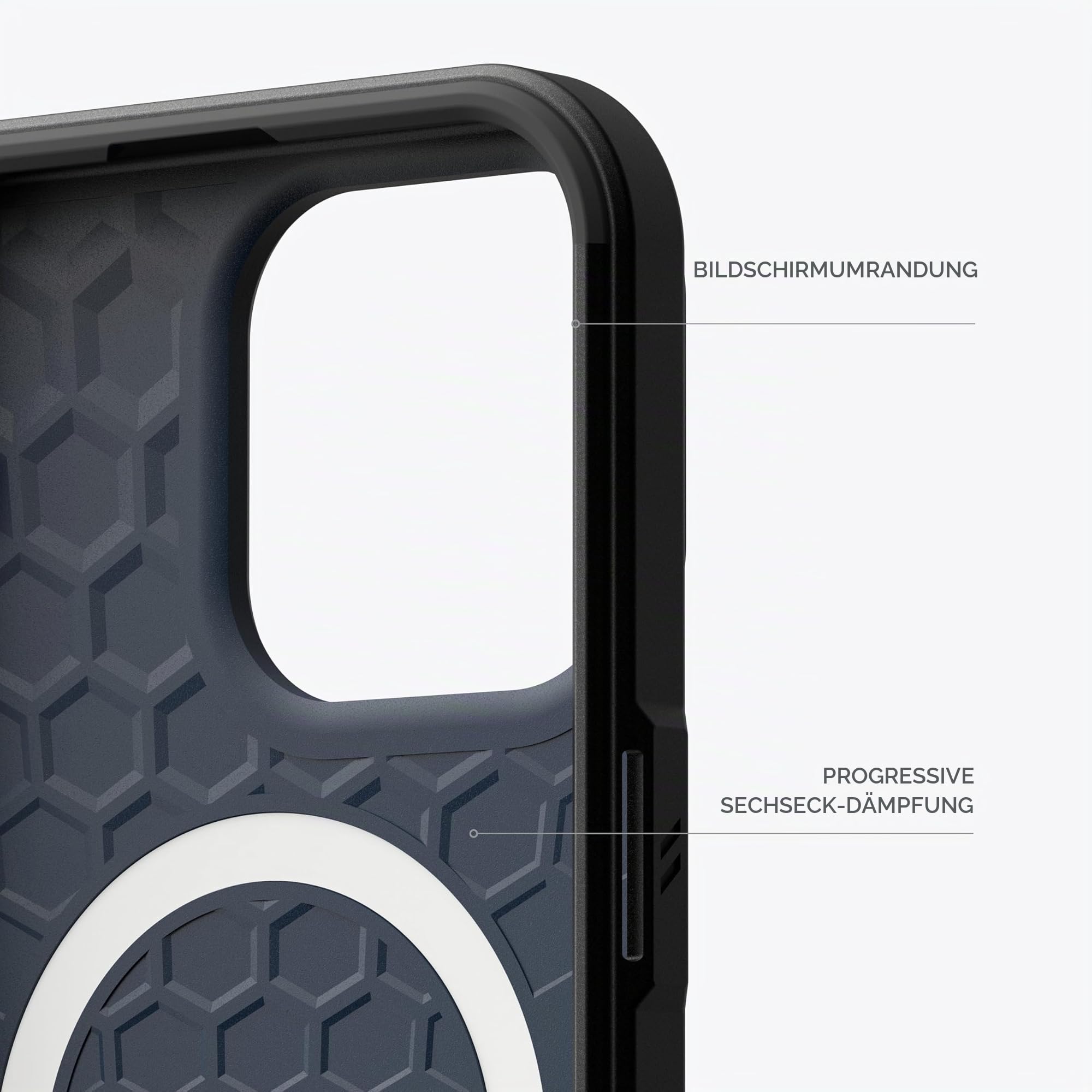 URBAN ARMOR GEAR Civilian Case kompatibel mit Apple iPhone 15 Pro Max Hülle [Wireless Charging/Magnetische Aufladung kompatibel, Sturzfeste Handyhülle, Erhöhter Rand] Mallard (blau)