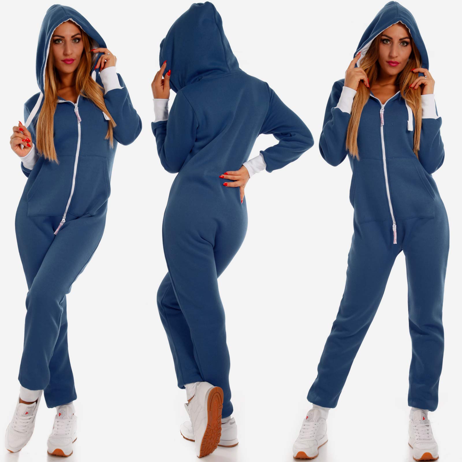 Crazy Age Mono básico de cuerpo completo de una sola pieza, mono para mujer, mono suave y cálido