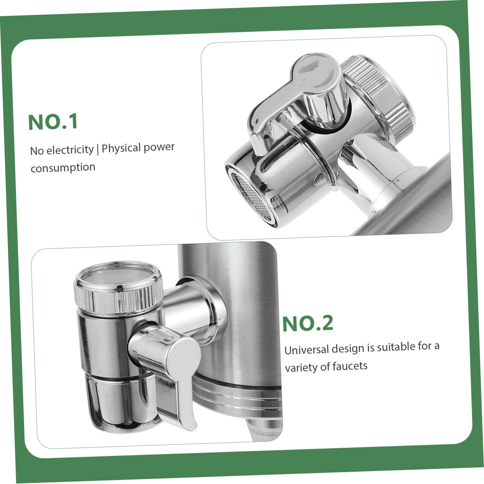 Operitacx Purificateur Eau Pour Évier Filtre Robinet Acier Inoxydable Purificateur Eau Pour Cuisine