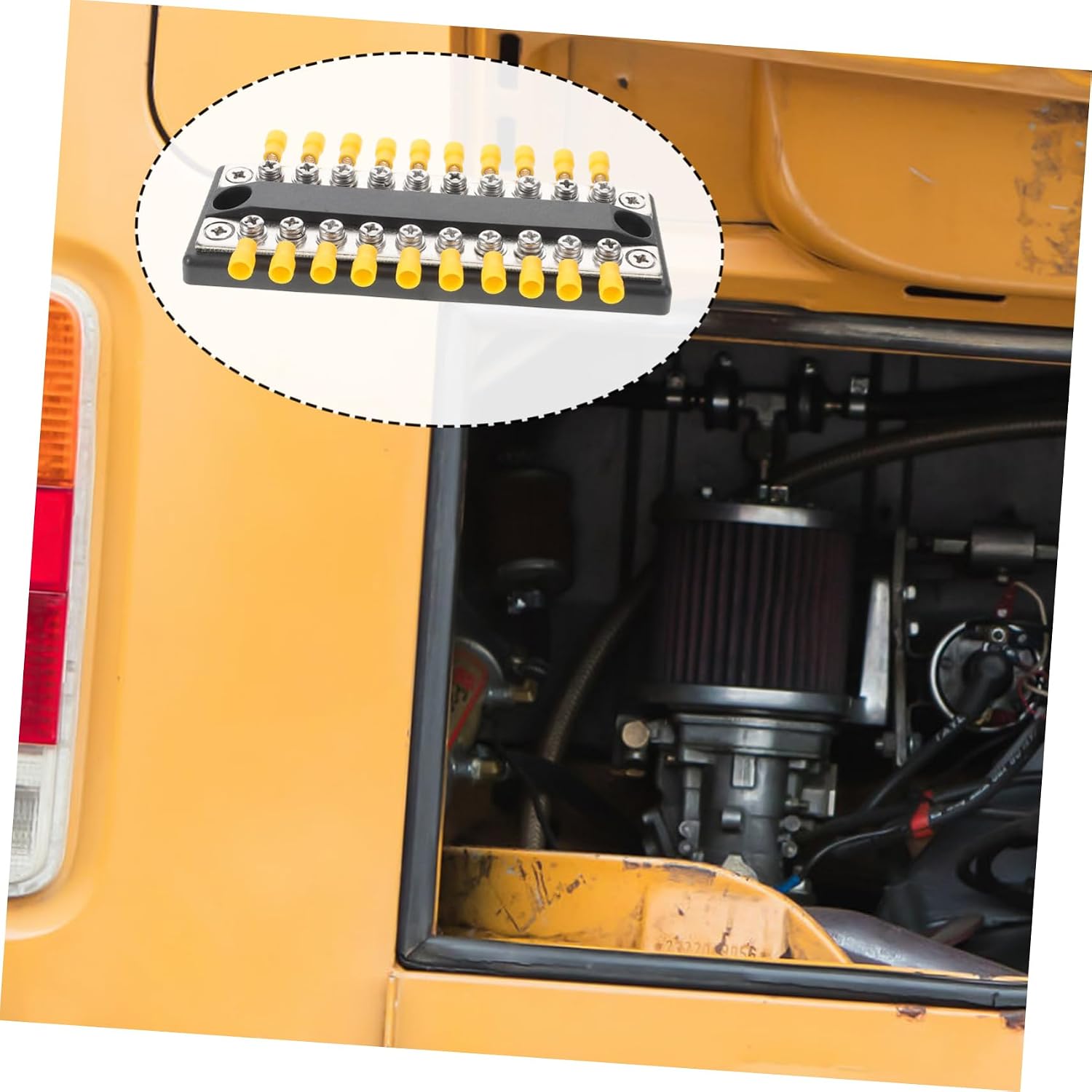 100A Rv Dual Distribution Block Way Heavy Duty Battery Terminal for High Electrical Systems Compact Design for Rvs and Yachts