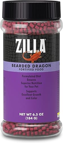 Zilla Barbudo Dragon - Pellets de alimentos extruidos 6.5 onzas
