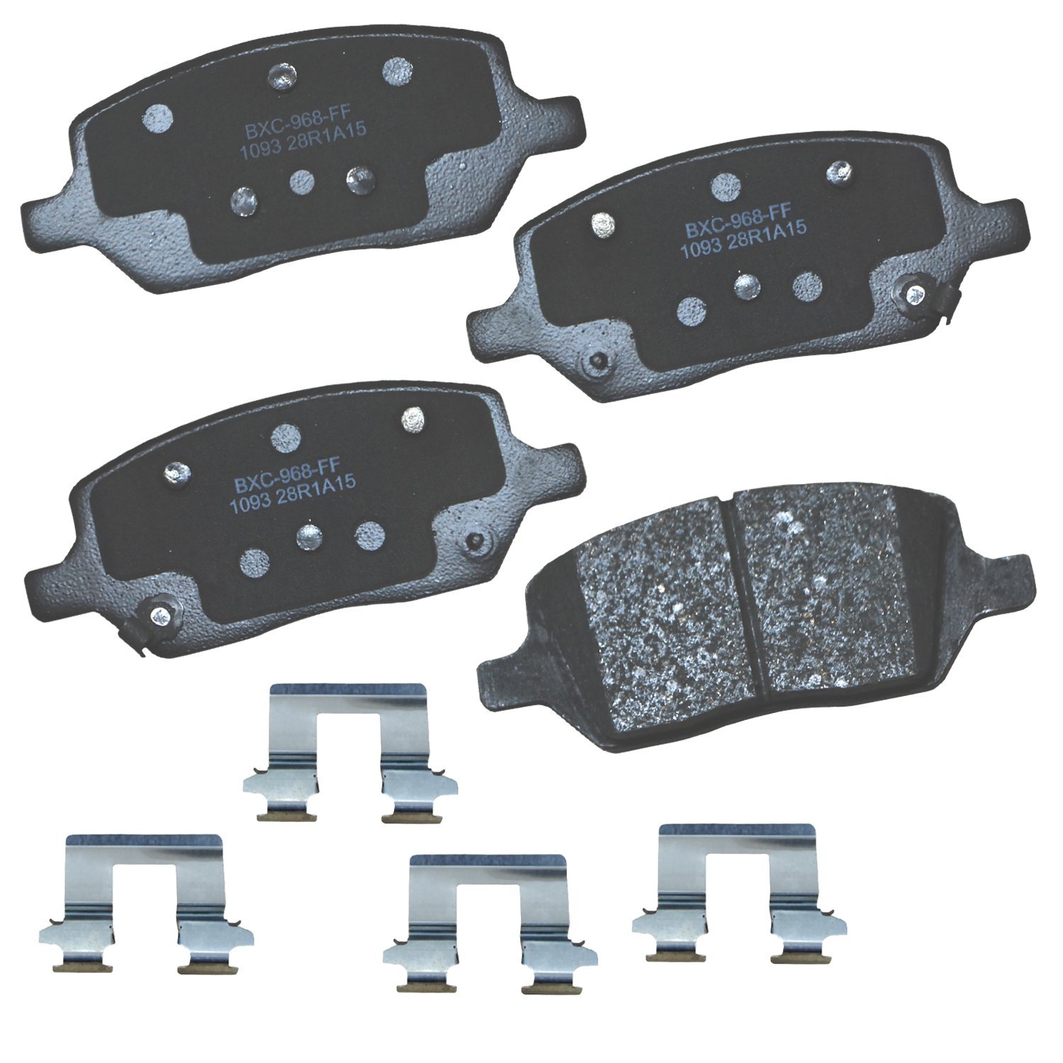 Bendix Premium SBC1093 Ceramic Rear Brake Pads for Select Models Buick Terraza, Chevrolet Uplander, Mobility Ventures MV-1, Pontiac Montana, Saturn Relay, VPG MV-1