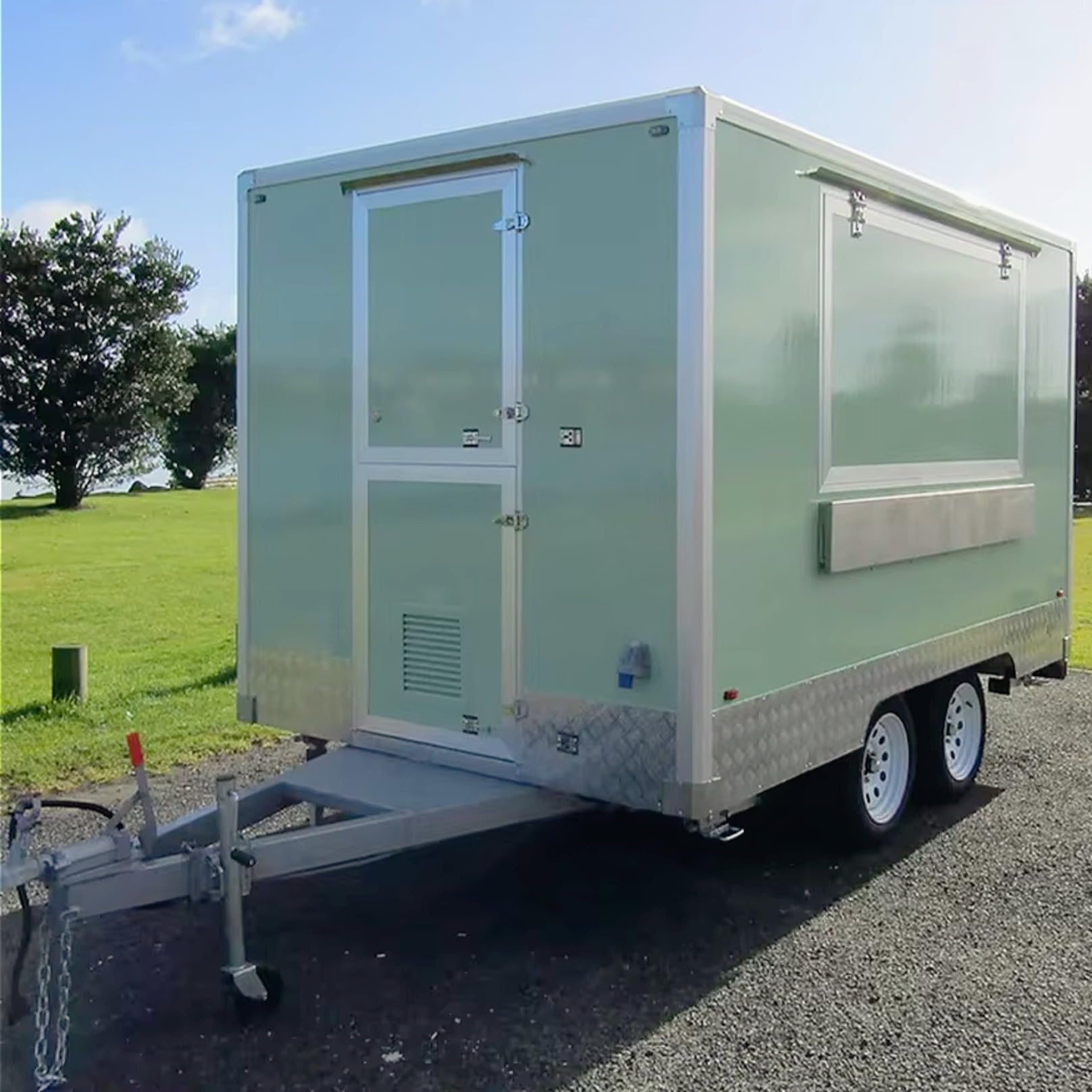 Furgone rimorchiabile mobile del carrello della concessioni del dessert del