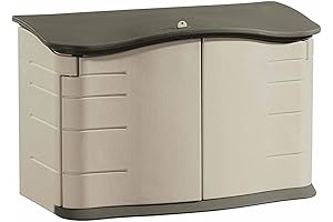 Rubbermaid Small Horizontal Resin Outdoor Storage Shed: Roomy Organization at Home or Yard