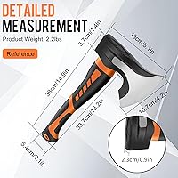Vista 6 de Mazo Divisor de Madera de 15" - 2.5 lb. Mazo Divisor, Hacha de Campamento para Leña, Mango Antideslizante que Absorbe Impactos - Hacha Divisora