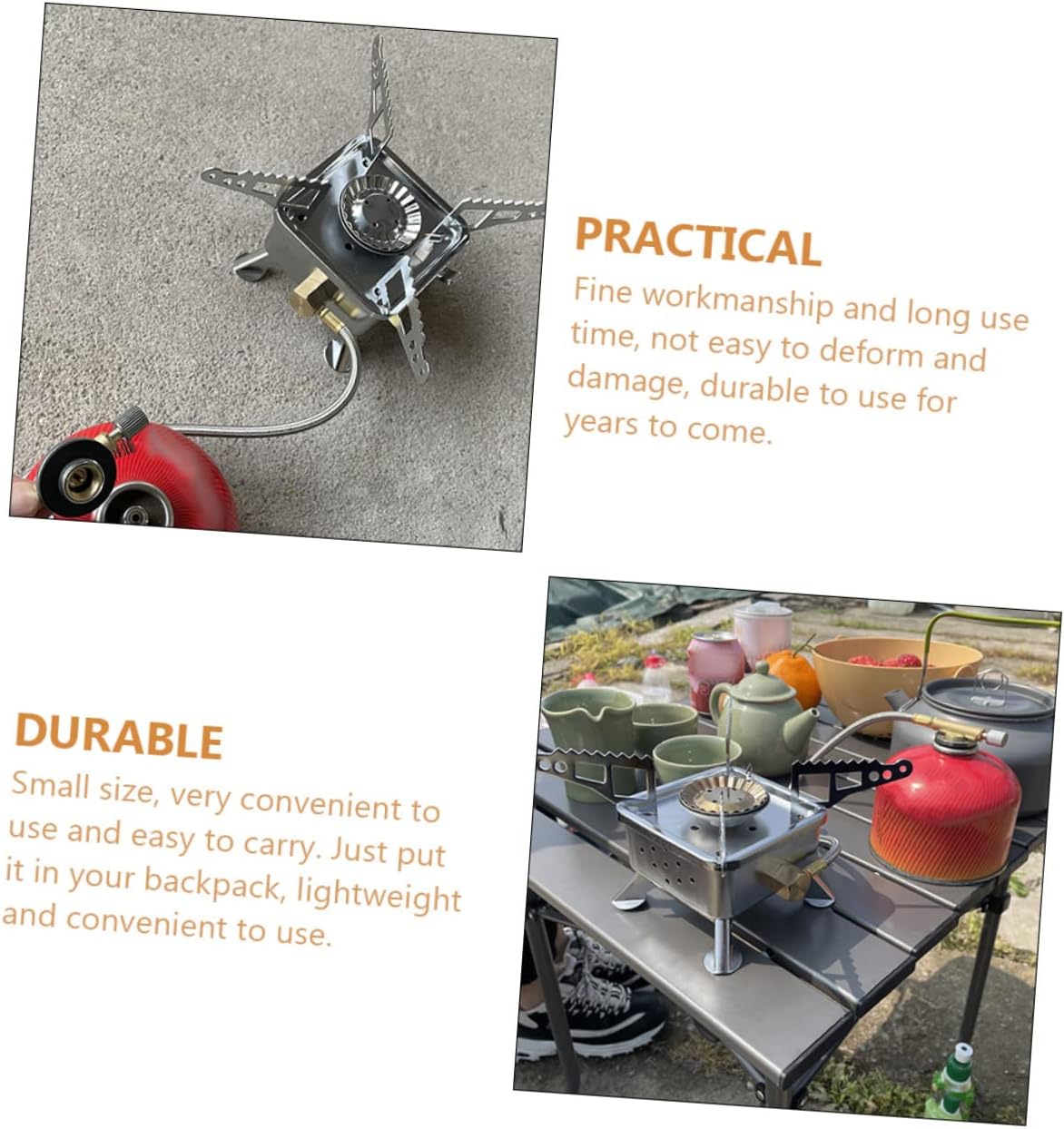 Outdoor Cassette Stove Bonfire Camping Equipment Mini Stove for Outdoor Cooking