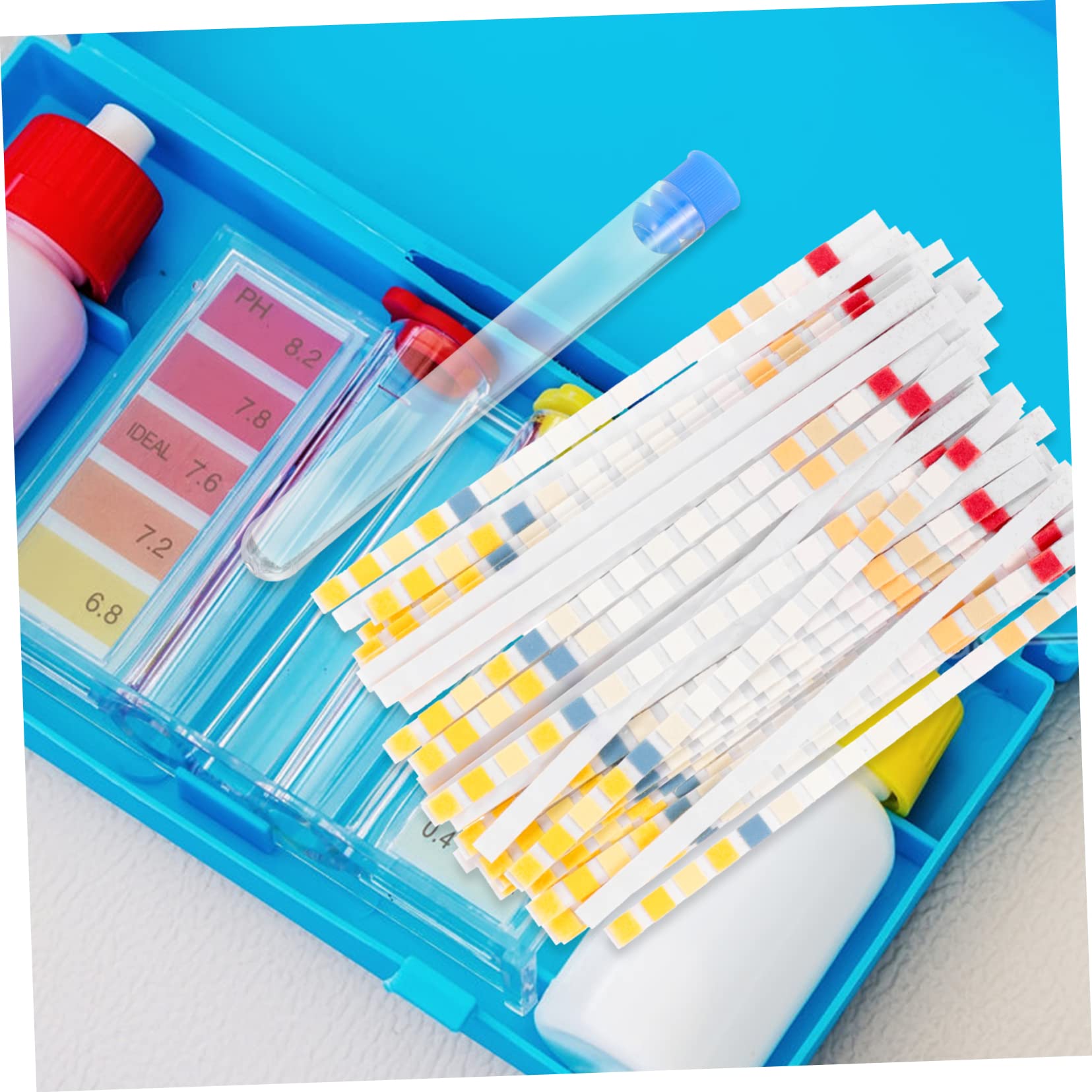 INOOMP 150stücke Trinkwasser Teststreifen Wasserqualitätstest Präzise Und Einfach Zu Bedienen Für Leitungs Und Trinkwasseranalysen Inklusive Pipette Und Reagenzglas Zuverlässig Und