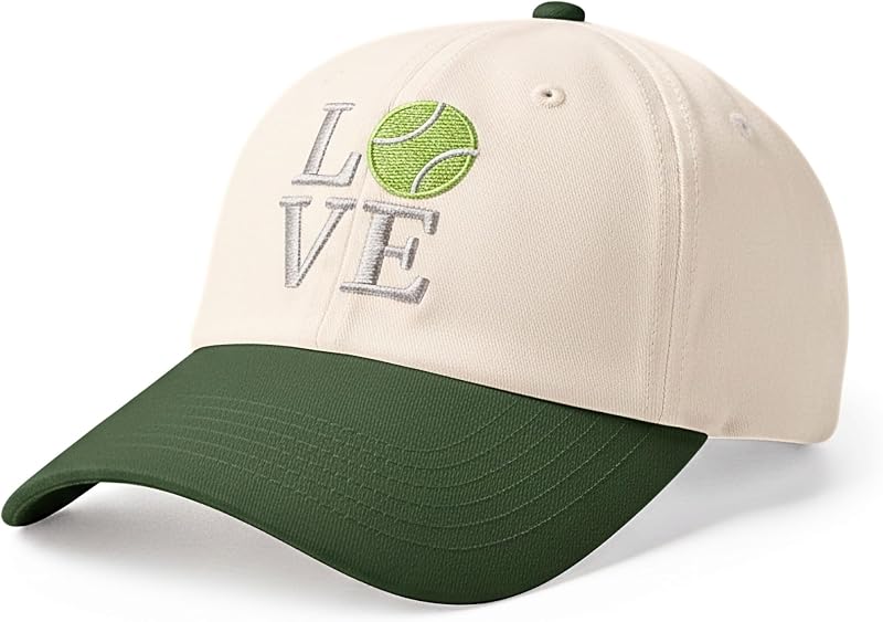 Tennis Gifts for Men/Women, Adjustable Embroidered Tennis Hats/Cap