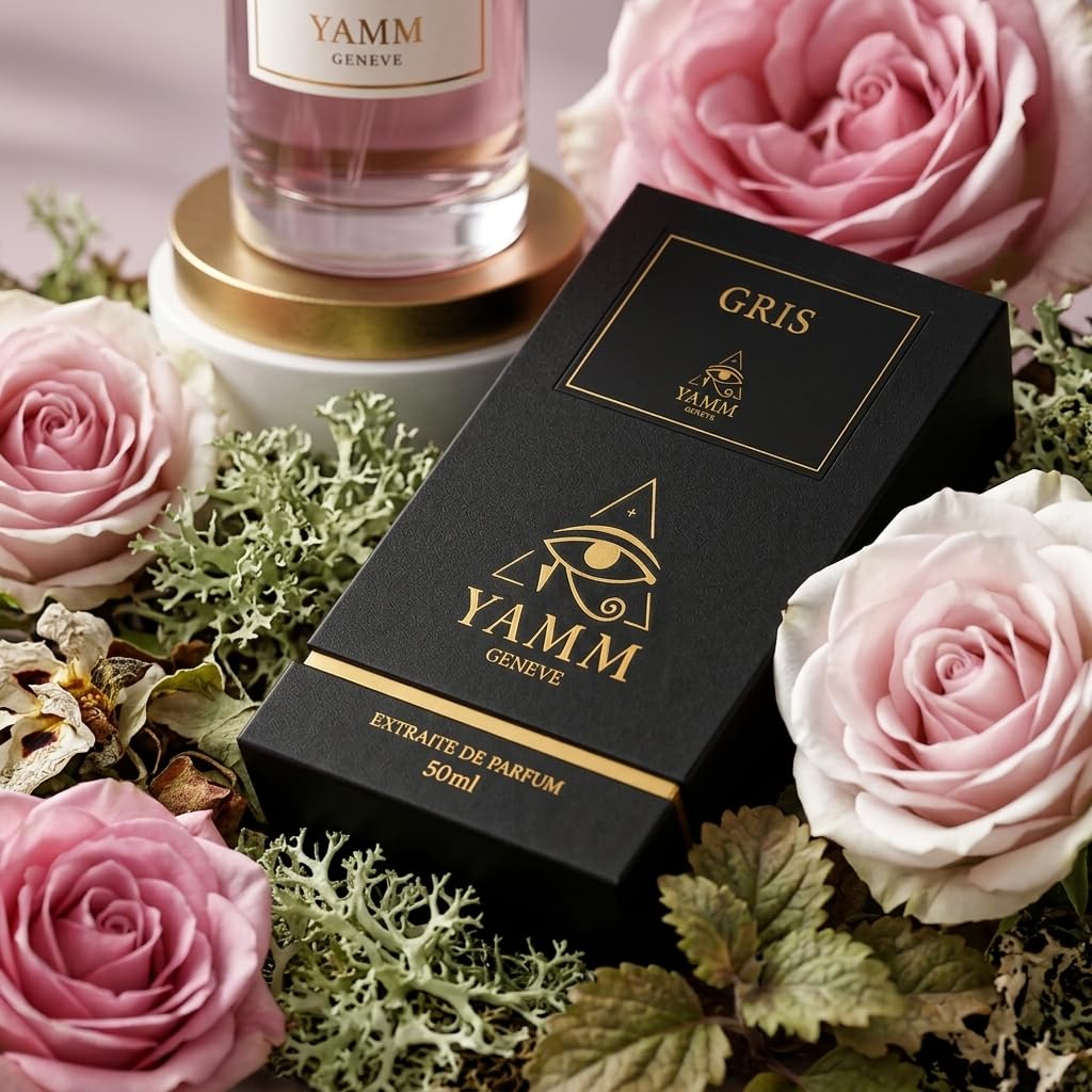 Szary | Ekstrakt z perfum 50 ml | Mieszane perfumy dla mężczyzn i kobiet, cytrusy, róża i paczula | Nuty cypryjskie, drzewne i bursztynowe | Luksus i Długotrwały