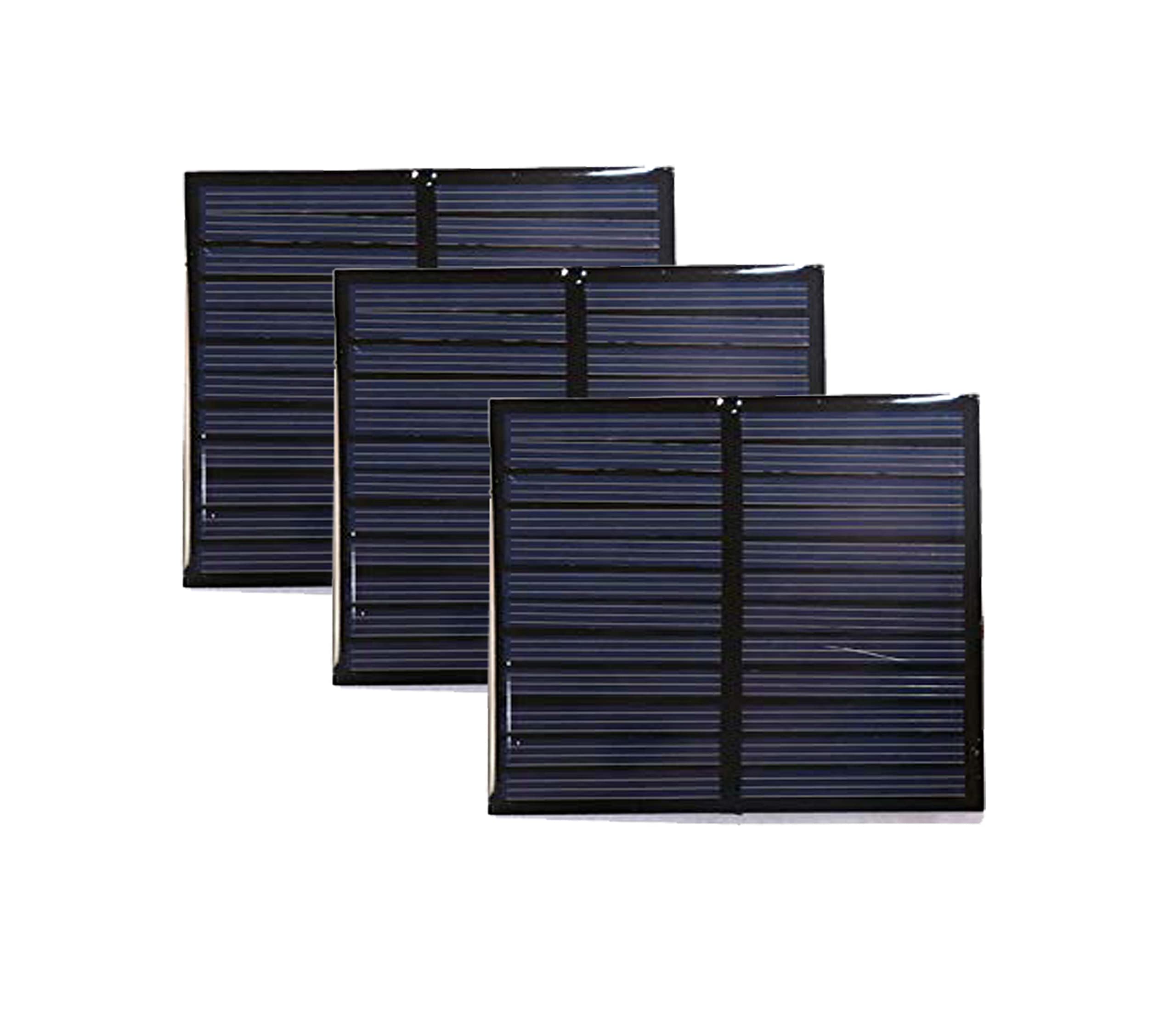 ambert mini solar panel 6v for project work (pack of-3, 70x70x3mm size)-picture-27