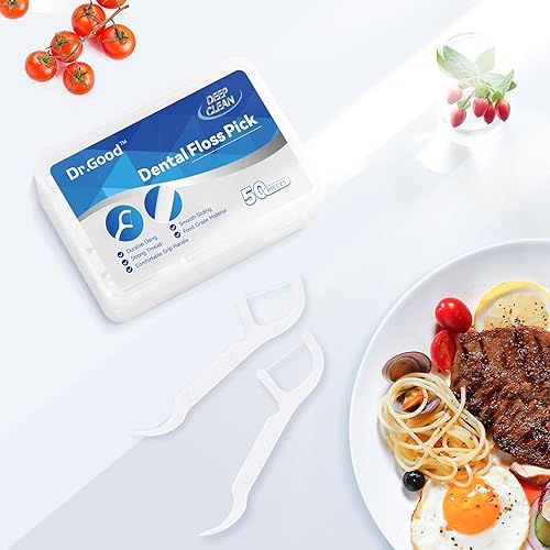 Miniatura 8 de Dr.Good - Púas de hilo dental, portátiles para dientes a granel, 400 unidades de púas de hilo dental reutilizables con 8 estuches prácticos de