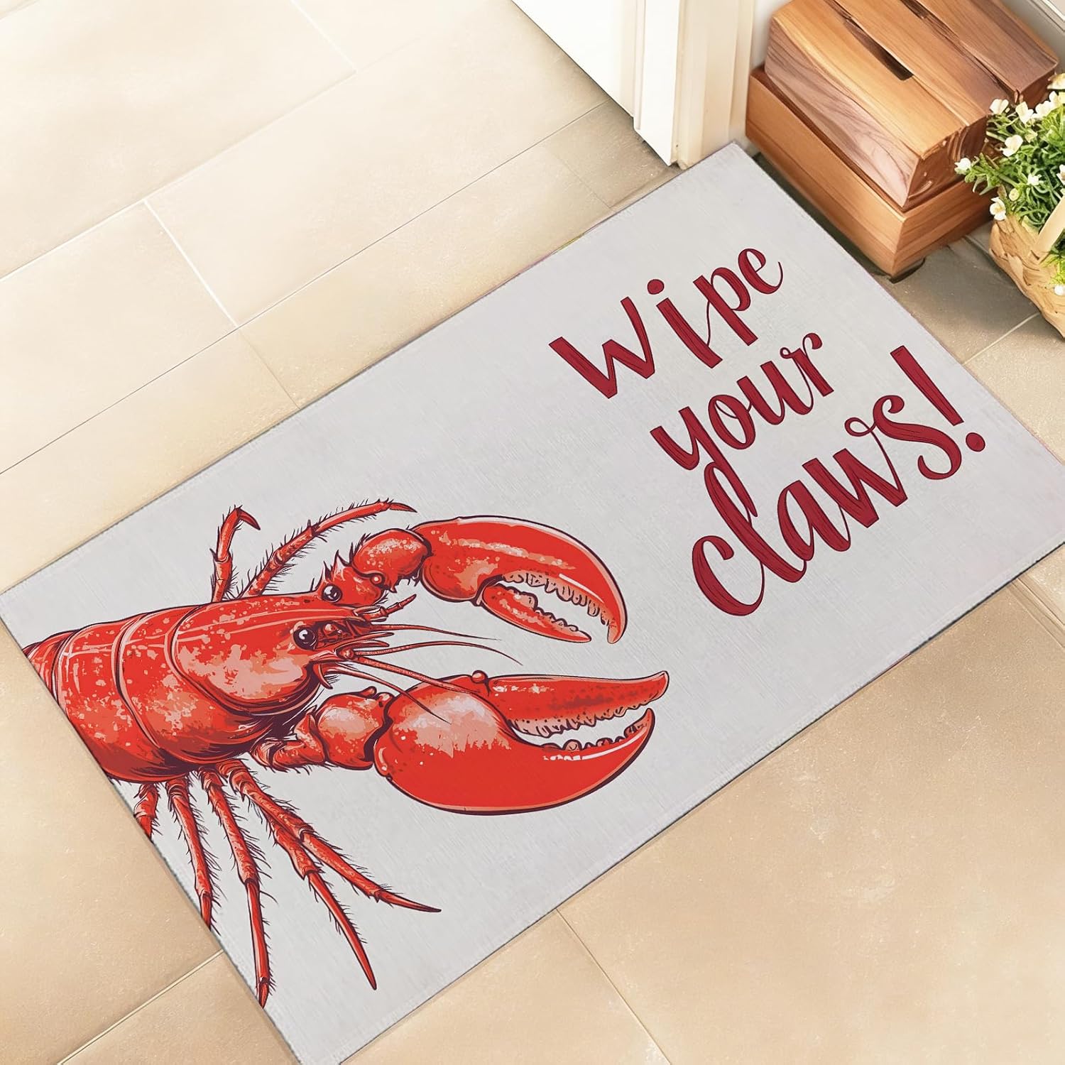 Sea Turtle Indoor Door Mat – Stylish 17x29.5in Non-Woven Fabric Floor Doormat with Coral Reef Design, for Porch Insider,Bedroom,Living Room - Nautical Coastal Ocean Decor Rug Gifts
