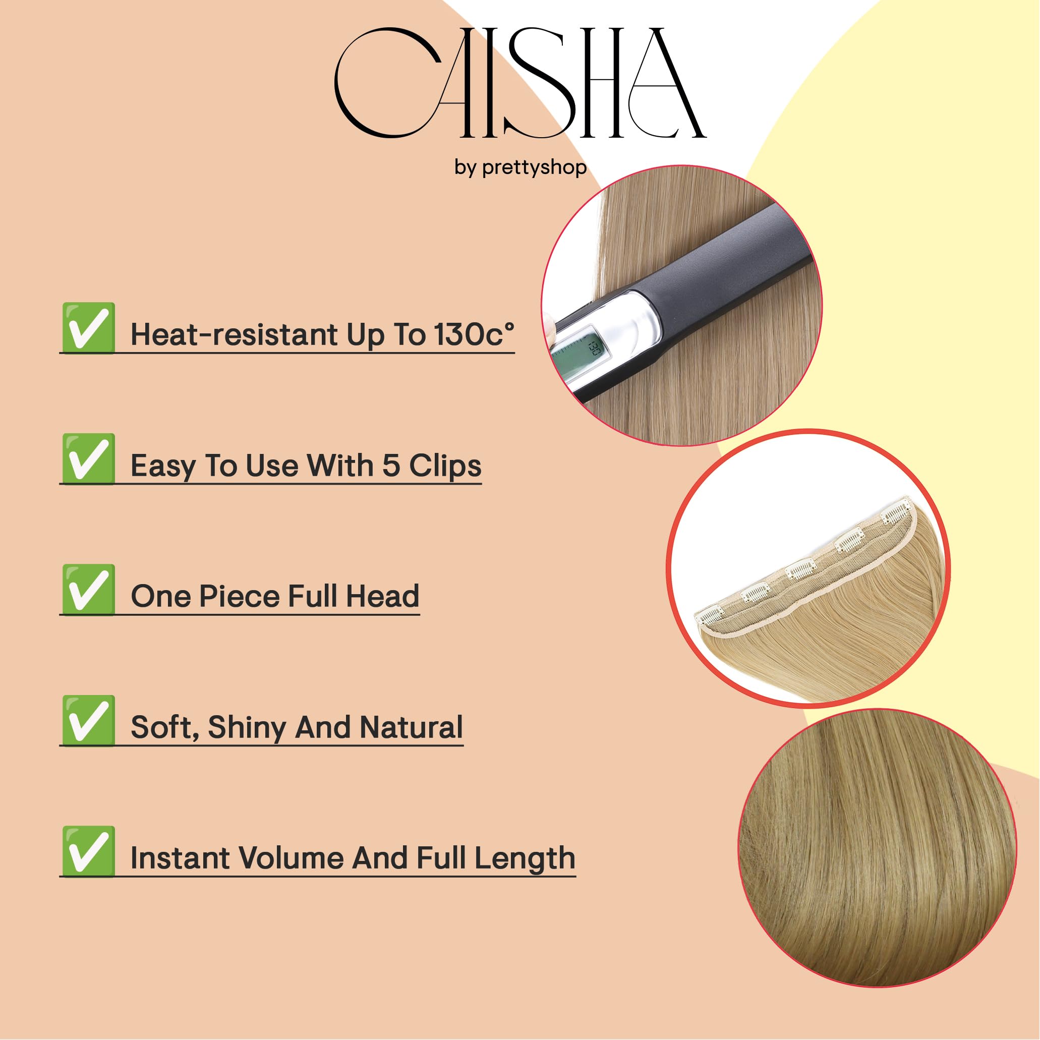 CAISHA 60cm Przed?u?anie Clip In Proste Przed?u?anie W?osów Bordowa Czerwie? C60a