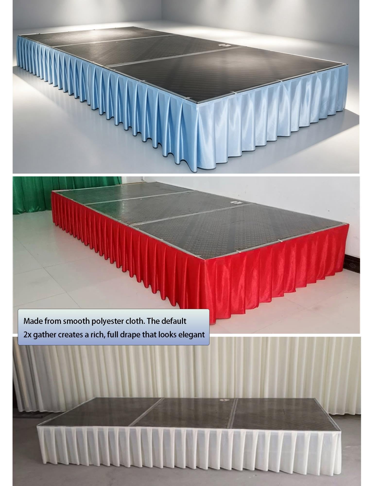 Gonna Palco Magnetica 10 Metri Poliestere per Passerella T