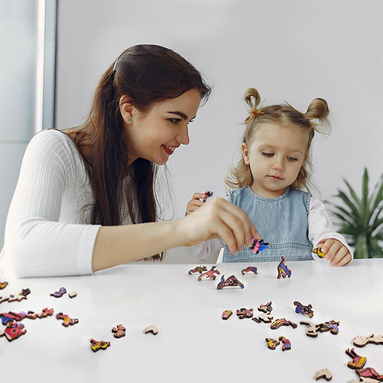 Wooden Puzzles for Adults, 200 Pieces Wood Puzzles, Irregular Animal Shaped Unique Wooden Jigsaw Puzzles, Creative Ghristmas Gift for Teenagers and Adults