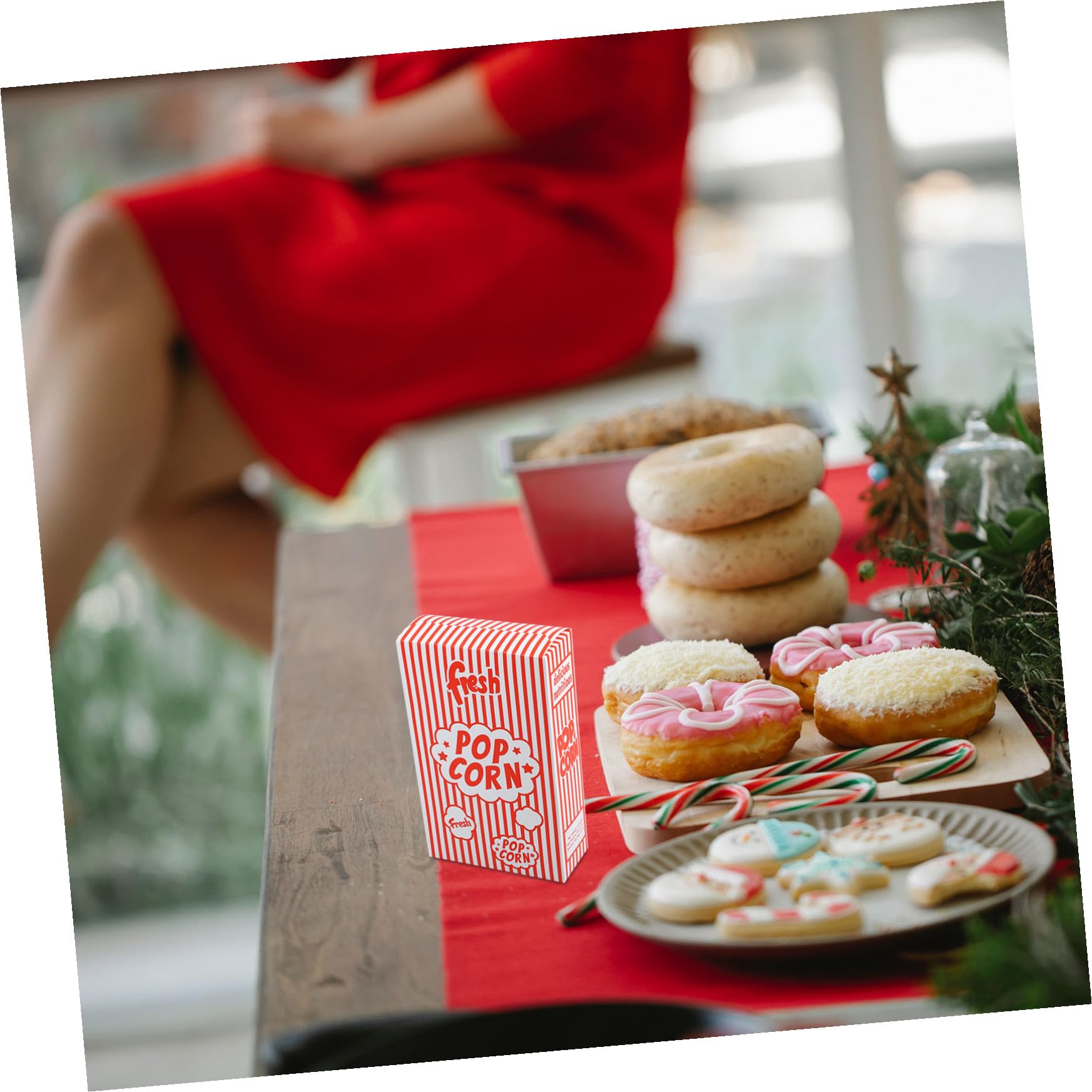 GALPADA 50 pezzi Scatole Popcorn Contenitori Snack Decorativi per Feste per Popcorn e Biscotti per Cinema Pasticcerie e Speciali