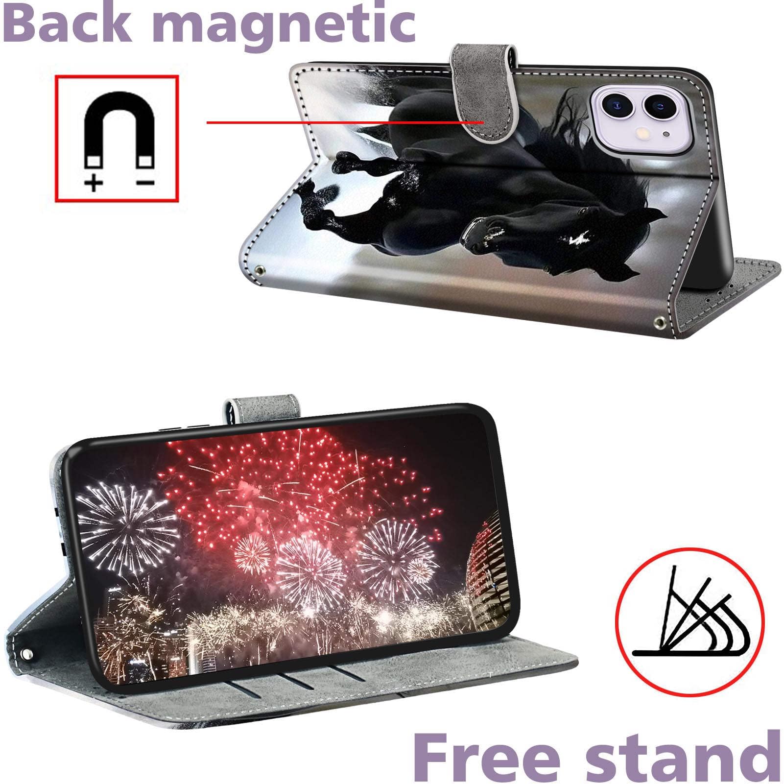 Cover per Huawei P20 Lite Case PU Pelle Custodia [Kickstand] [Chiusura magnetica] [Slot per Schede], Portafoglio Flip Custodia per Huawei P20 Lite,Dente di leone