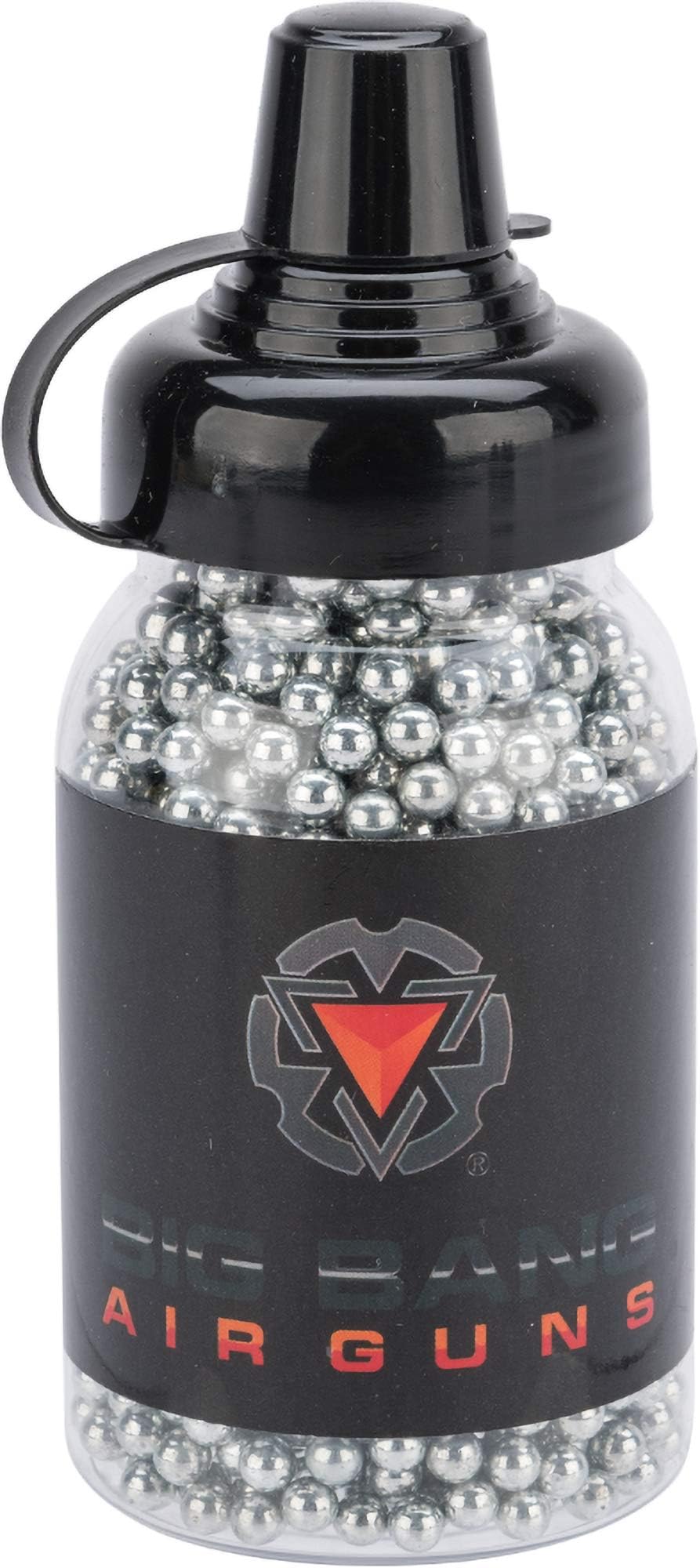 EvikeAirguns - Big Bang Airgun 4.5mm / .177 Cal Steel BB - Bottle (Type: Zinc Plated / 1500rd - 3 Pack)