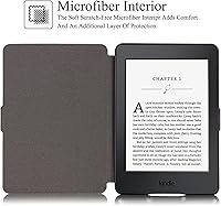 Vista 3 de REASUN Funda para Kindle Paperwhite 123, funda delgada con ranuras magnéticas para tarjetas con funda protectora de encendido y apagado automático