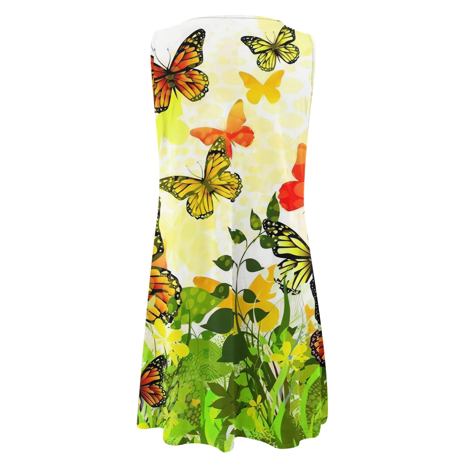 Kleid Damen Elegant Lang - Mode Sommerkleider FüR Frauen Sexy O-Ausschnitt äRmellos A-Linie Vintage Strand Sommerkleid Kleid Kleider Eng Damen