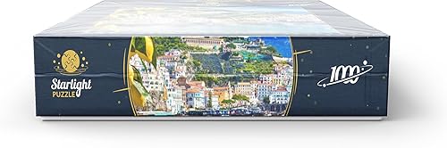 Miniatura 3 de MyPuzzle - Vista panorámica de la hermosa Amalfi en colinas que conducen a la costa, Campania, Italia, rompecabezas premium de 1000 piezas para