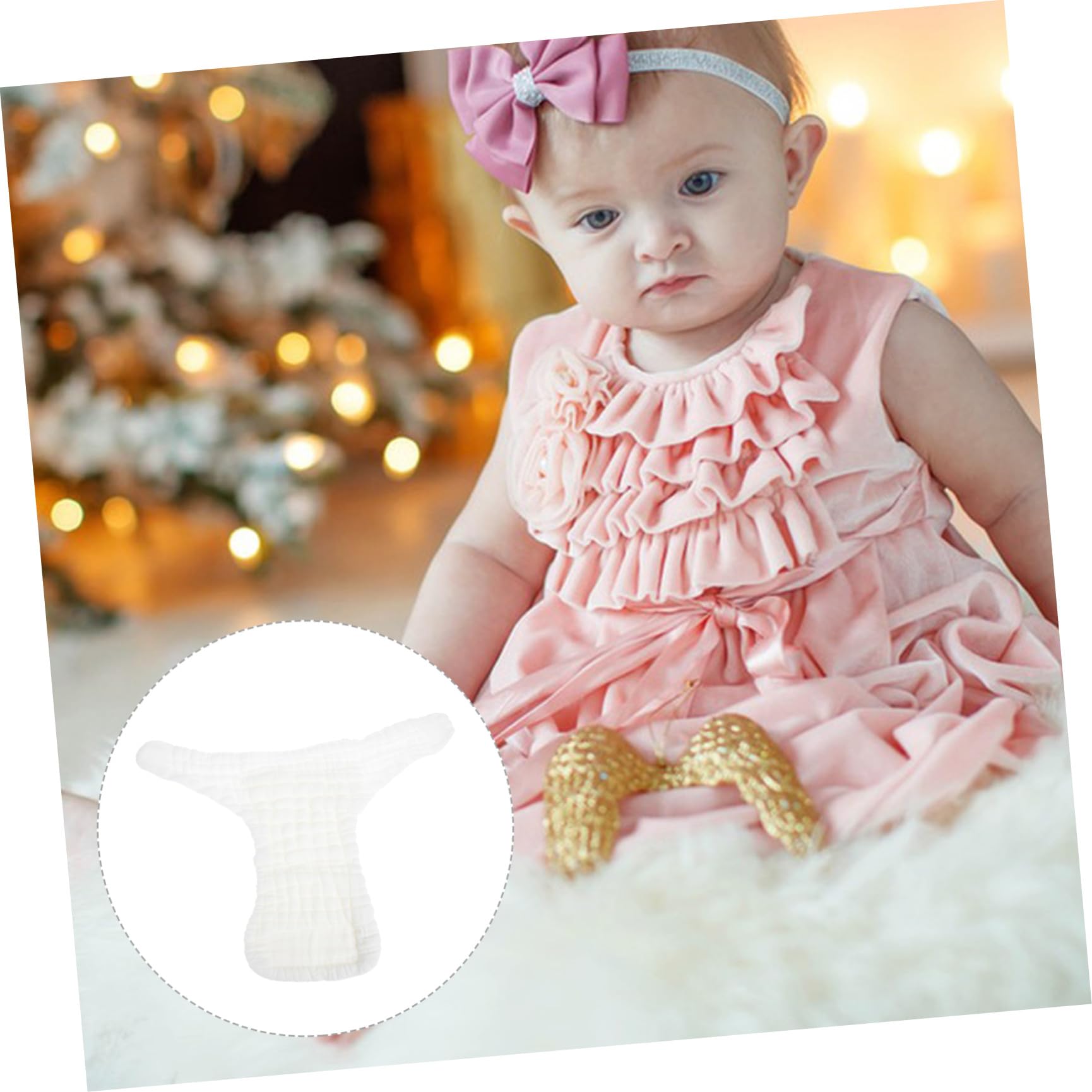 Beavorty Couches Lavables en Coton pour Bébé -né, 5 Pièces, Réutilisables et Respirantes, Nuit, Gardent Bébé Sec Confortablement