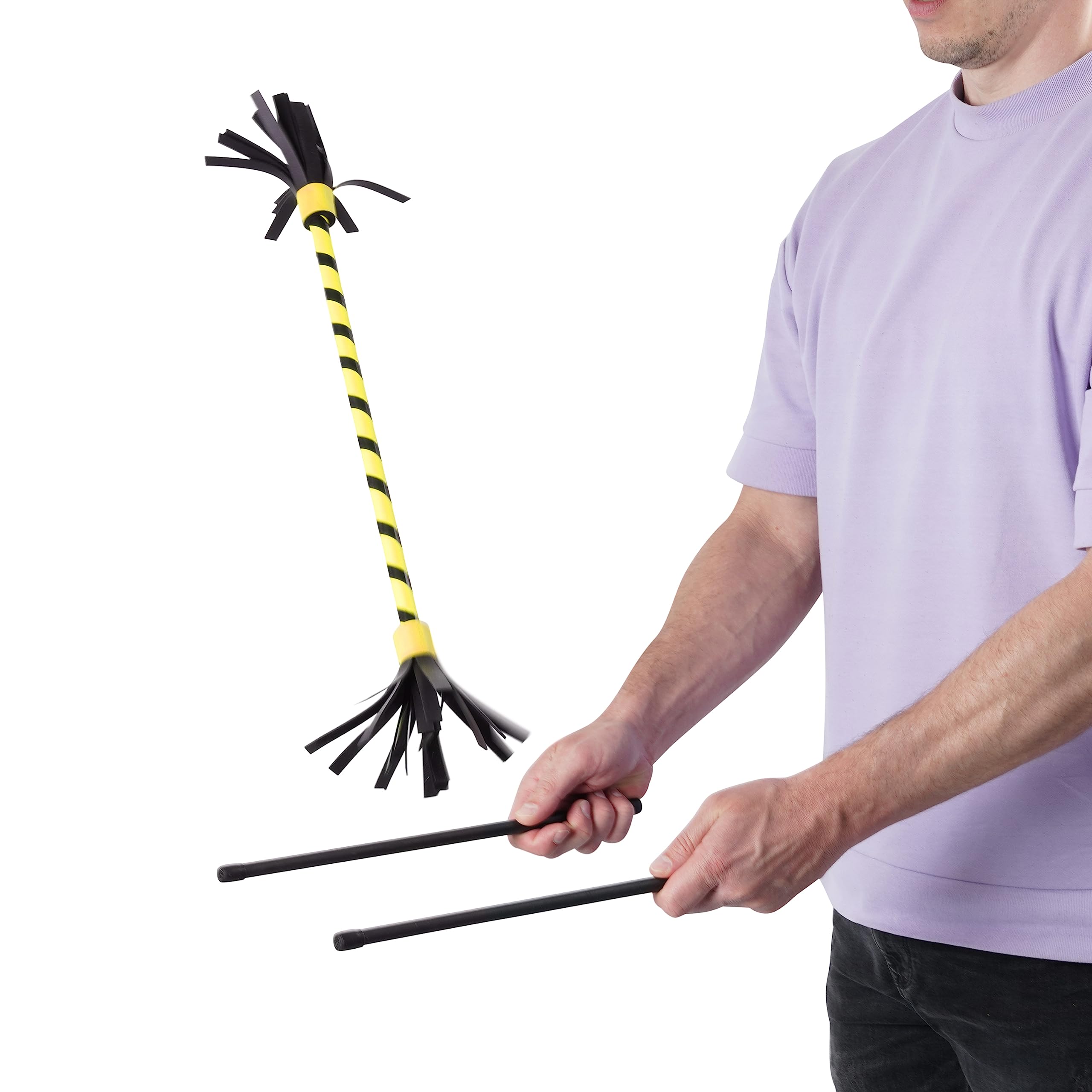 Diabolo Freizeitsport Flowerstick Basic Bâton de fleurs réactif aux UV avec deux baguettes en fibre de verre, attire tous les regards lors des festivals, idéal pour les débutants, facile à contrôler