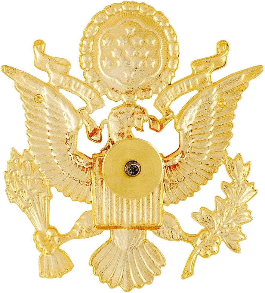 Army Cap Badge Officer Male 22K Screw Back