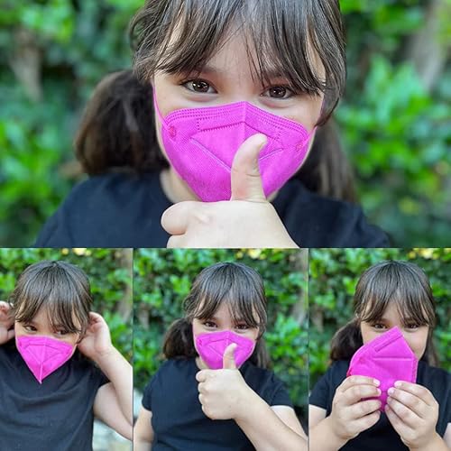 Miniatura 5 de PHG PROTECTIVE HEALTH GEAR Mascarilla facial de alta filtración para niños y niños, fabricada en Estados Unidos, 4 capas, correas para las orejas,